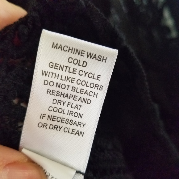 Cupio Sheer Black Lace Oversized Top - Picture 4 of 6